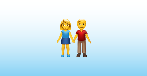 Woman And Man Holding Hands Emoji