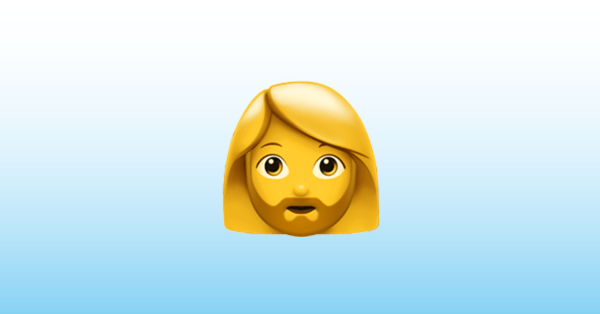 Woman: Beard Emoji ð§‍♀️