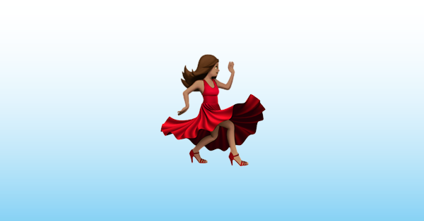 Woman Dancing: Medium Skin Tone Emoji