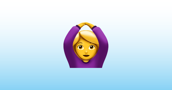 🙆‍♀️ Mulher Fazendo Gesto De “Ok” Emoji