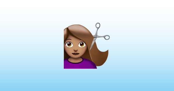 💇‍♀️ Mulher Cortando O Cabelo em Twitter Emoji Stickers 13.1