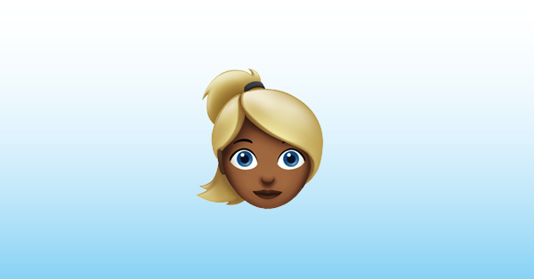 👱‍♀️ Mulher: Cabelo Loiro Emoji