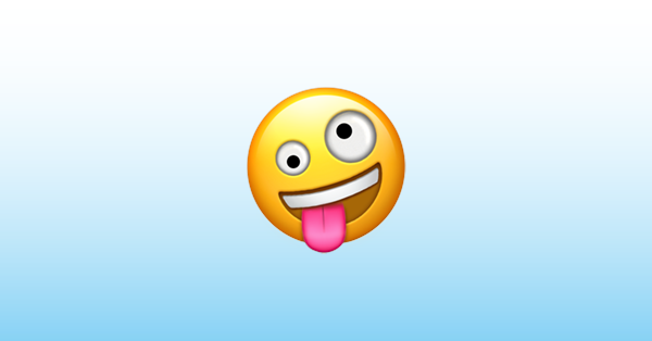 Crazy Face Emoji (U+1F92A)