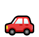 Bagaimana Automobile emoji terlihat di Softbank.