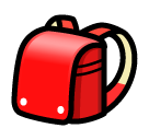 How Backpack emoji looks on Softbank.