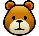 How Bear emoji looks on Softbank.