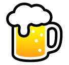 Hoe Bierglas emoji eruit ziet op Softbank.