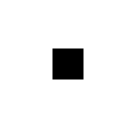 How Black Small Square emoji looks on Softbank.