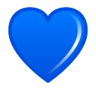 How Blue Heart emoji looks on Softbank.