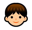 Bagaimana Anak laki-laki emoji terlihat di Softbank.