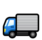 Bagaimana Delivery Truck emoji terlihat di Softbank.