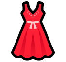 Bagaimana Dress emoji terlihat di Softbank.