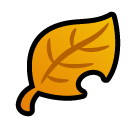 How Fallen Leaf emoji looks on Softbank.