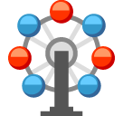 How Ferris Wheel emoji looks on Softbank.