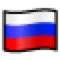 How Flag: Russia emoji looks on Softbank.