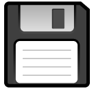 How Floppy Disk emoji looks on Softbank.