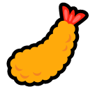 Bagaimana Fried Shrimp emoji terlihat di Softbank.