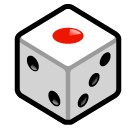 How Game Die emoji looks on Softbank.