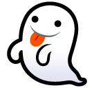 How Ghost emoji looks on Softbank.