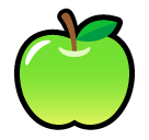 A quoi ressemblent les emoji Pomme verte sur Softbank.