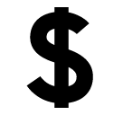 How Heavy Dollar Sign emoji looks on Softbank.