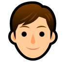 Como o emoji do Homem é exibido no Softbank.