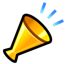 How Megaphone emoji looks on Softbank.