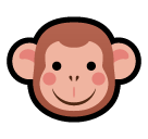 How Monkey Face emoji looks on Softbank.