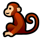 How Monkey emoji looks on Softbank.