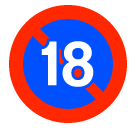 No One Under Eighteen Emoji 