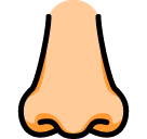 How Nose emoji looks on Softbank.