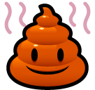 Bagaimana Pile of Poo emoji terlihat di Softbank.