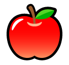 Bagaimana Red Apple emoji terlihat di Softbank.