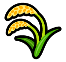 How Sheaf of Rice emoji looks on Softbank.