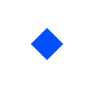 How Small Blue Diamond emoji looks on Softbank.