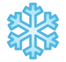 Bagaimana Snowflake emoji terlihat di Softbank.