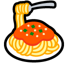 How Spaghetti emoji looks on Softbank.