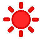 How Sun emoji looks on Softbank.