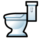 Come Toilette emoji appare su Softbank.