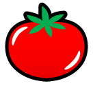 Bagaimana Tomato emoji terlihat di Softbank.