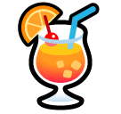 A quoi ressemblent les emoji Cocktail tropical sur Softbank.