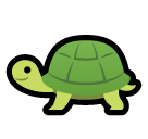 Bagaimana Turtle emoji terlihat di Softbank.