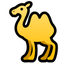 How Two-Hump Camel emoji looks on Softbank.