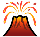 How Volcano emoji looks on Softbank.