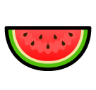 How Watermelon emoji looks on Softbank.