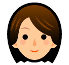 How Woman emoji looks on Softbank.