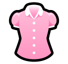 How Woman’s Clothes emoji looks on Softbank.