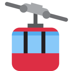 How Aerial Tramway emoji looks on Twitter.