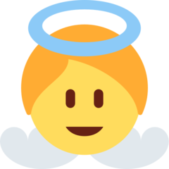 How Baby Angel emoji looks on Twitter.