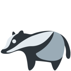 How Badger emoji looks on Twitter.